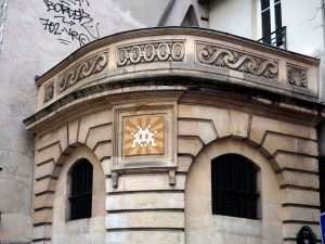 Mosaik von Space Invader