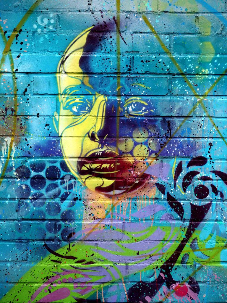 Muraldetail von C215