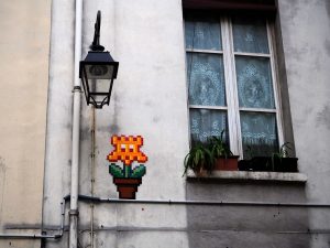 Mosaik von Space Invader