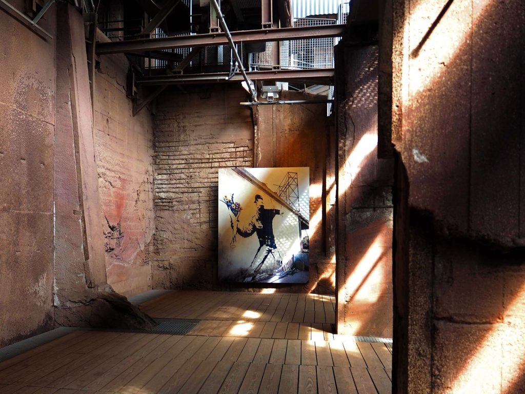 Foto von einer Banksy-Arbeit