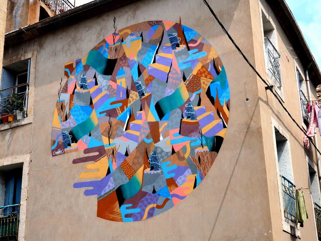 Mural in runder Form