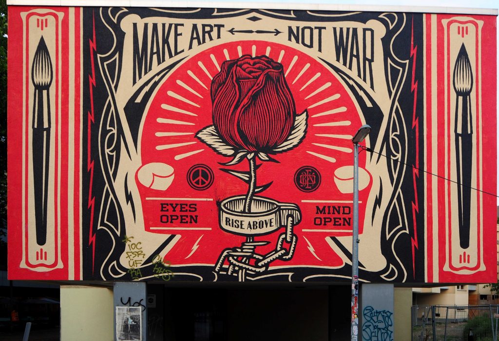 "Make art, not war"