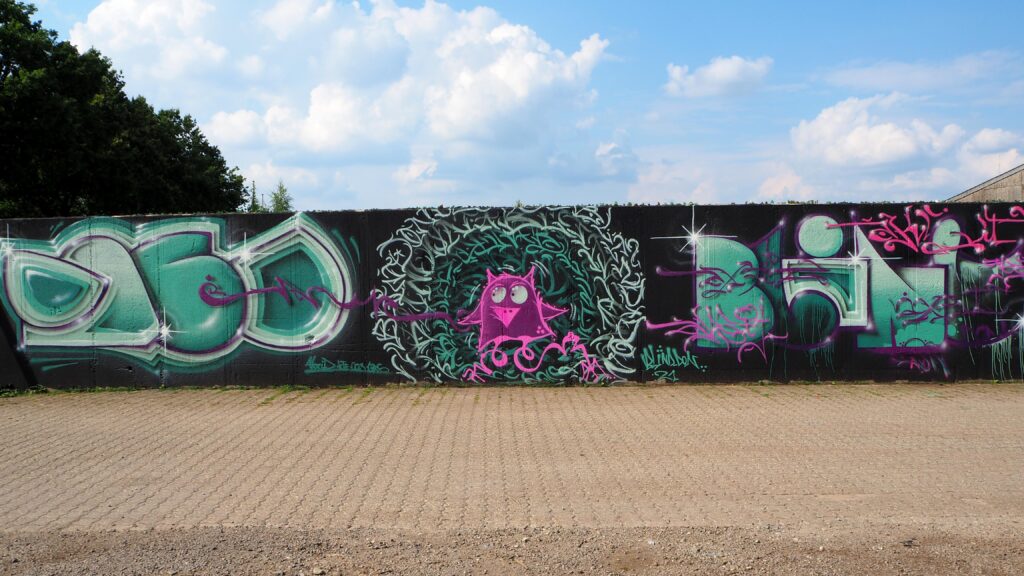 Graffiti mit Eule